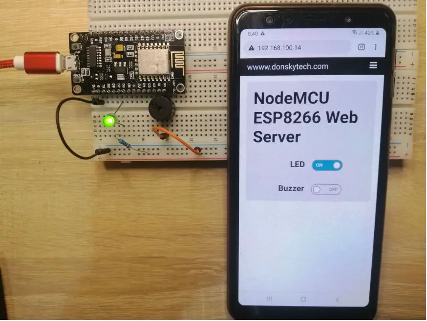 NodeMCU Ajax Enabled Web Server