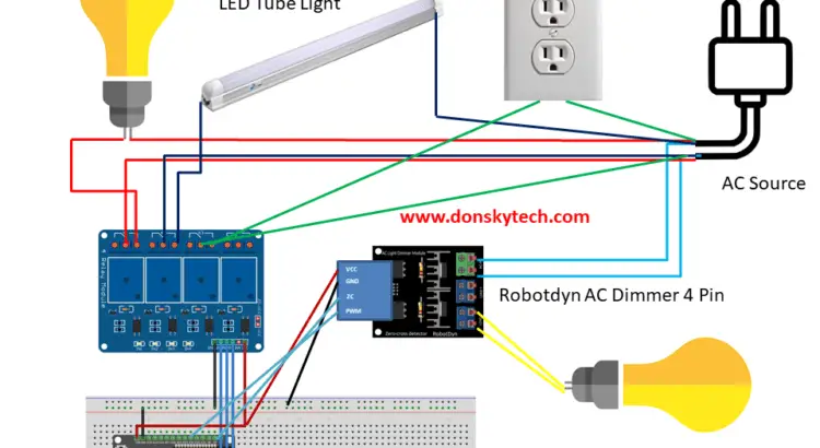 ESP32 Home Automation Wiring