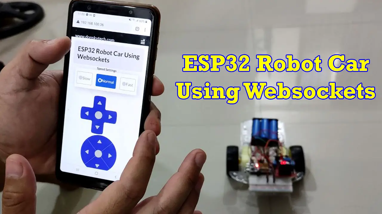 ESP32 Robot Car Using Websockets