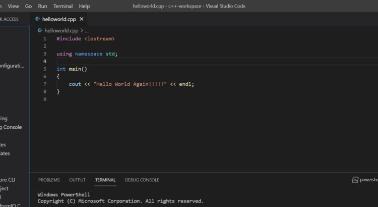 Visual Studio Code Sample