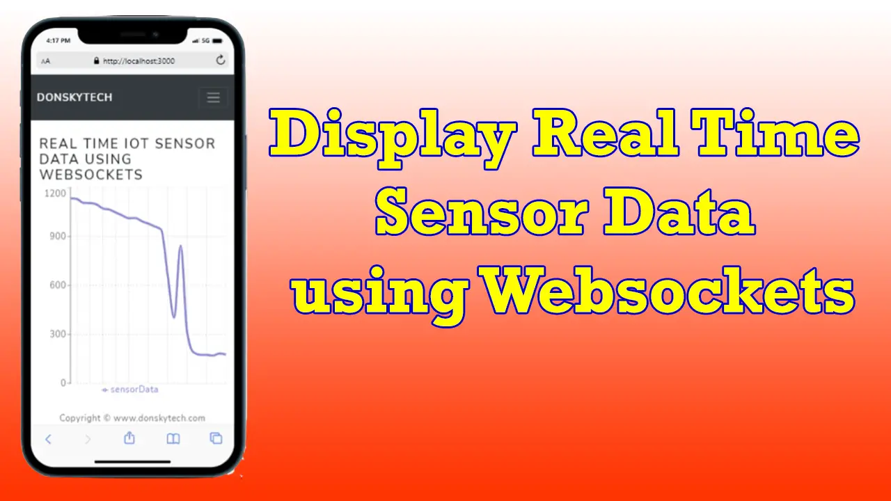 Using Node.js and React to display a chart of real-time sensor readings