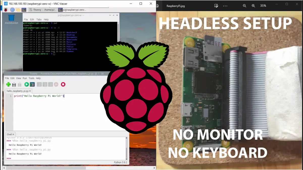 Setup Raspberry Pi Headless No Monitor