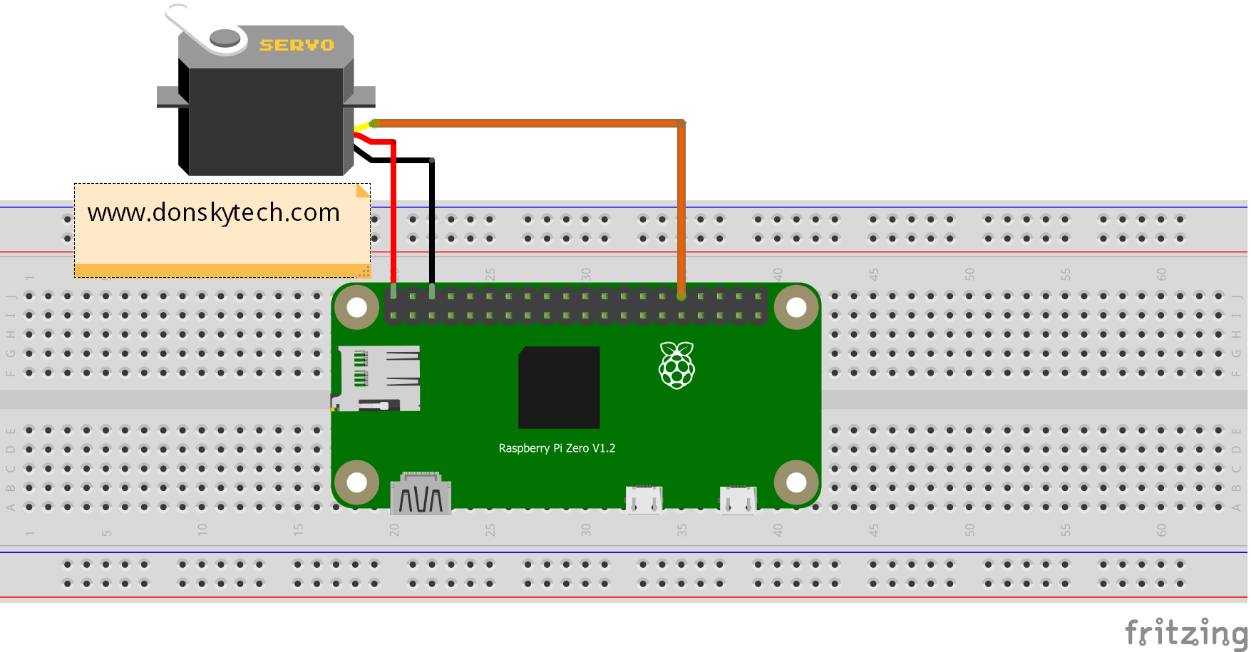 Raspberry Pi Servo Motor - Wiring