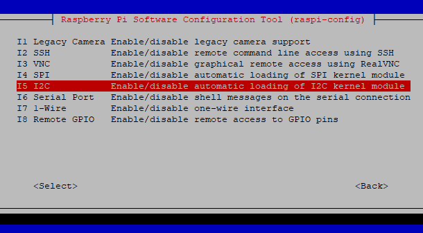 Raspberry Pi - I2C Option