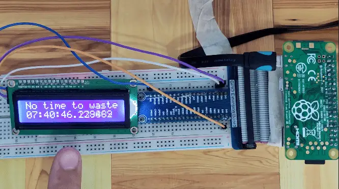 Raspberry Pi I2C LCD - Demo Clock