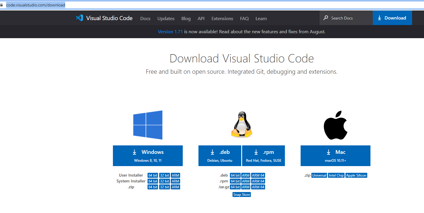 Download Visual Studio Code