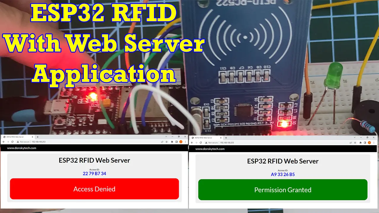 ESP32 RFID with a Web Server Application