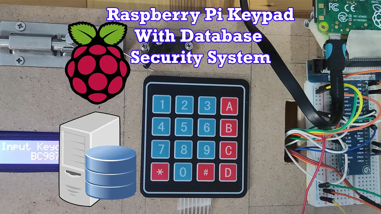 Keypad with a Database Security System using Raspberry Pi