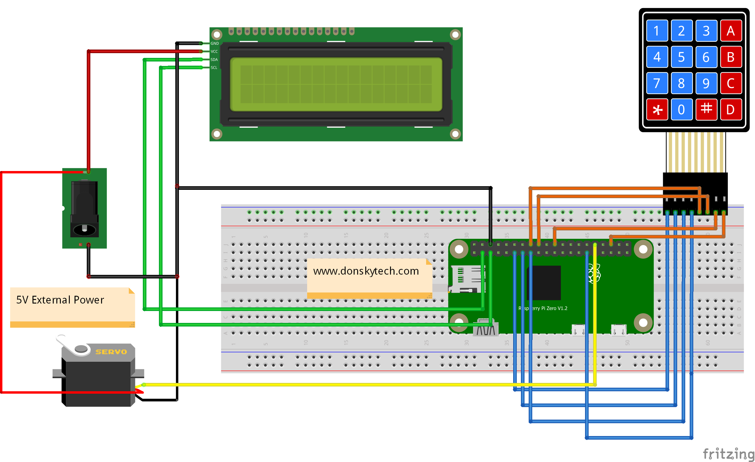 Raspberry Pi - Keypad - Database Security System