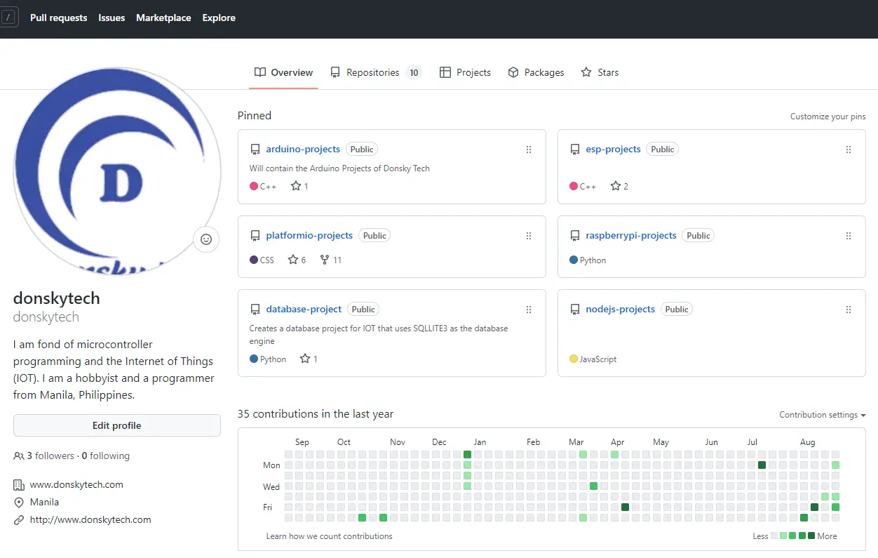 donskytech -github repository