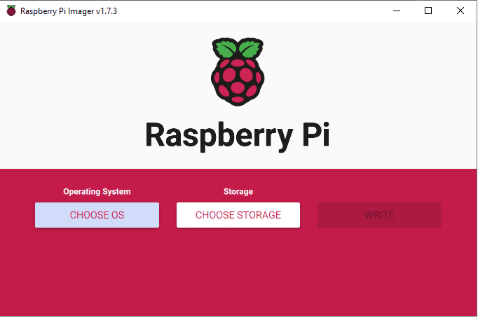 Raspberry Pi Imager - Select OS