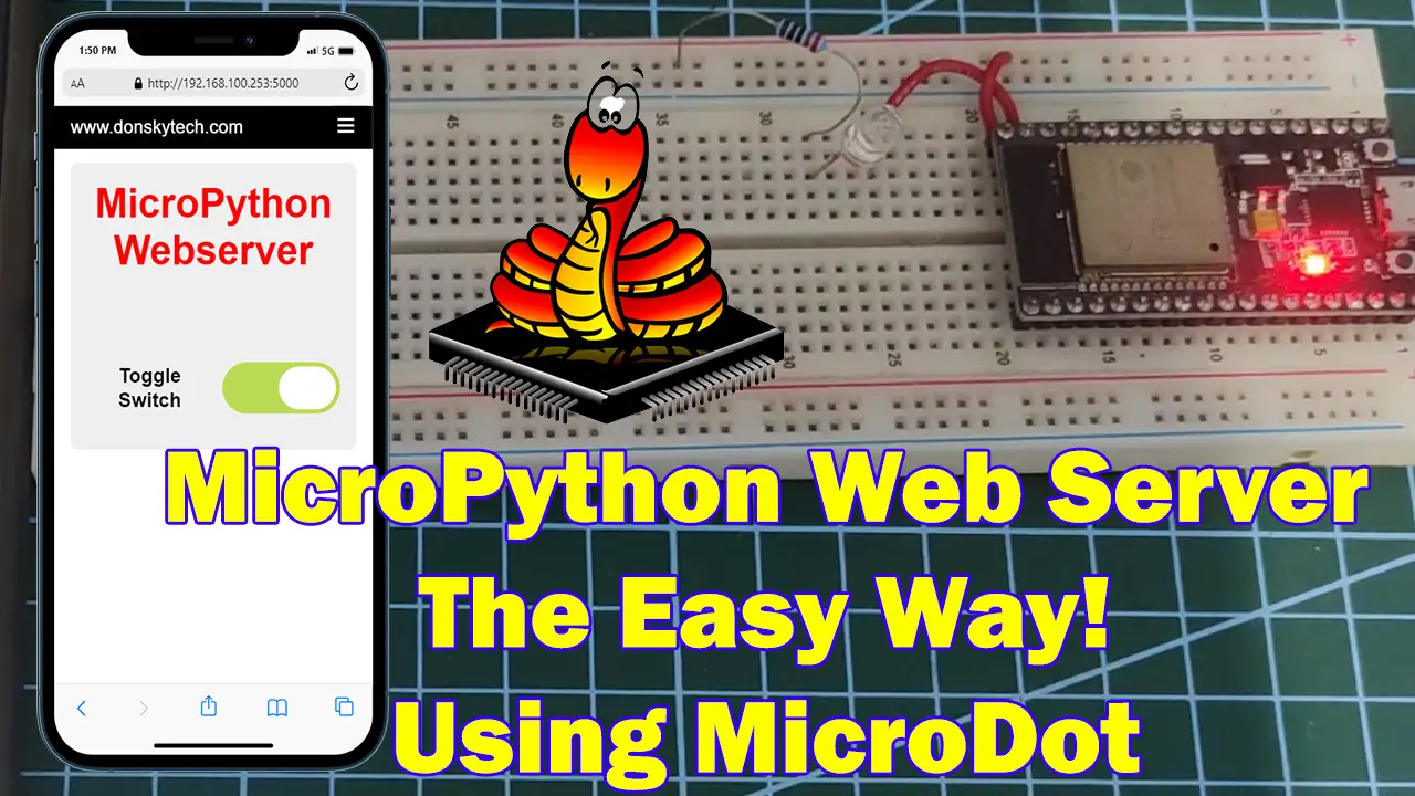 MicroPython Web Server Using MicroDot