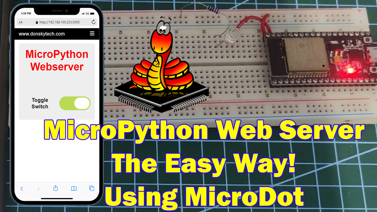 MicroPython Web Server Using MicroDot