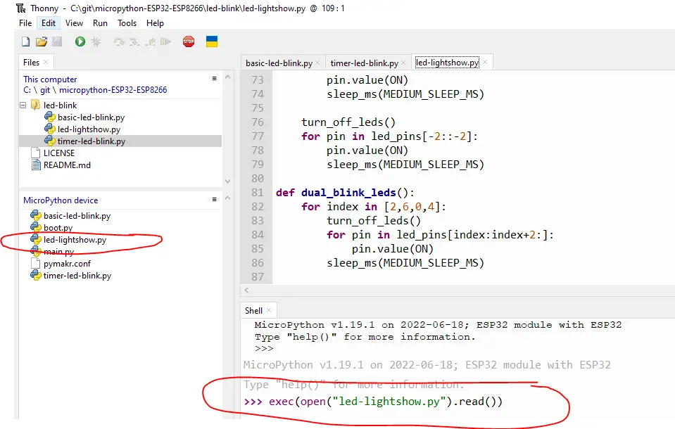 Thonny Run Python File in REPL prompt