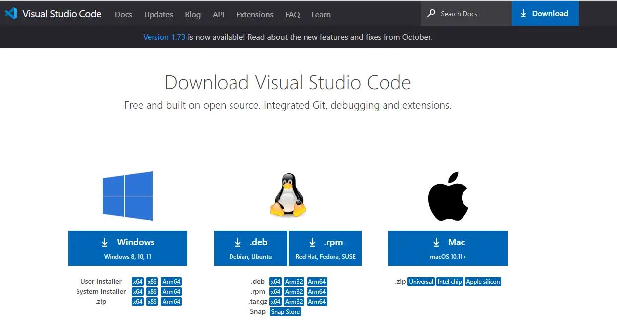 Visual Studio Code or VSCode - Download