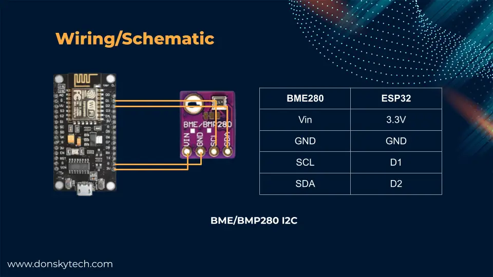 Arduino ESP8266 ESP32 BME280 Wiring