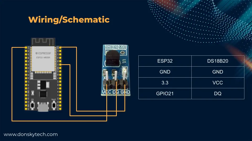 DS18B20 with MicroPython - Wiring