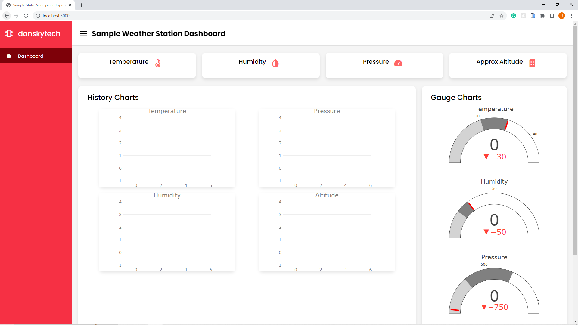 Express Server Sample Static Web Application