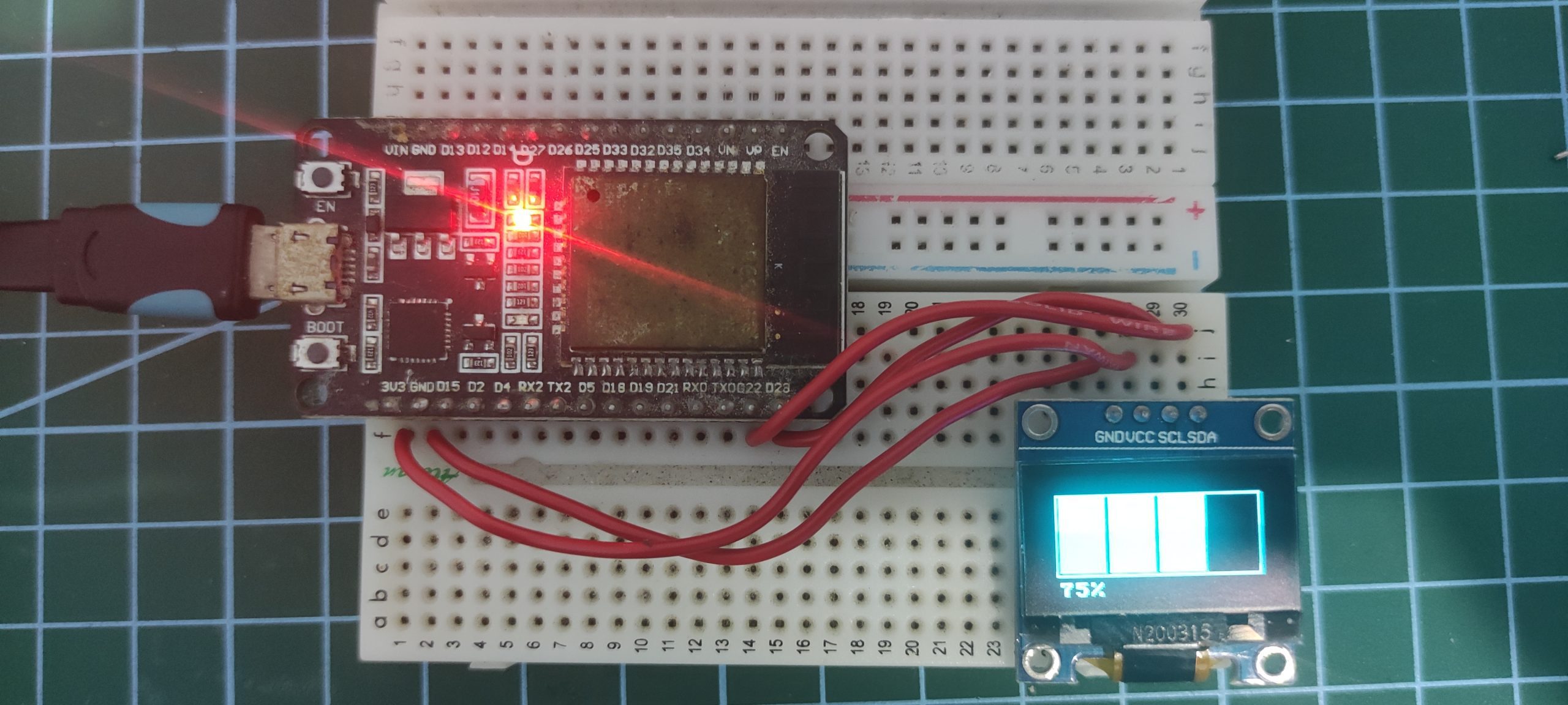 MicroPython SSD1036 OLED Progress Bar