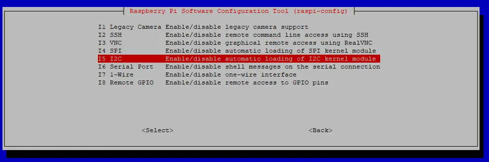 Raspi-Config I2C