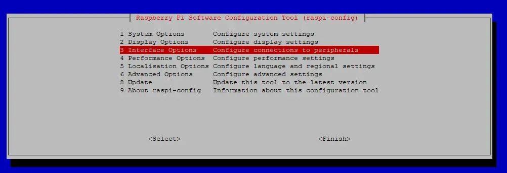 Raspi-Config Interface Option