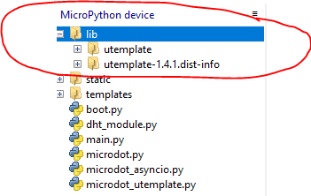 Thonny MicroPython Device Library Folder