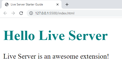 Live Server Apply CSS