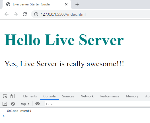 Live Server Apply Javascript