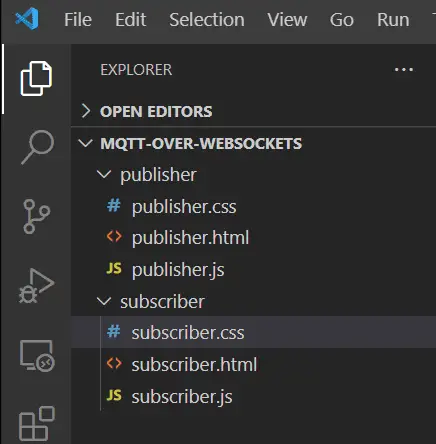 MQTT Over WebSocket - Project File