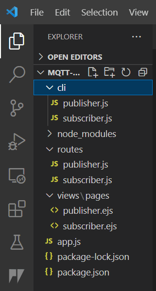 Node JS MQTT With EJS