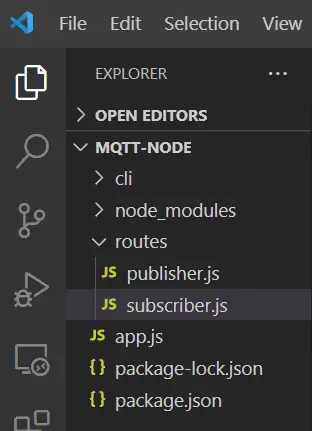 Node JS MQTT With Routes