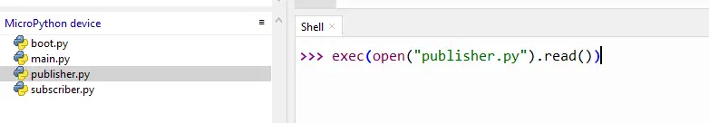 Python exec script command