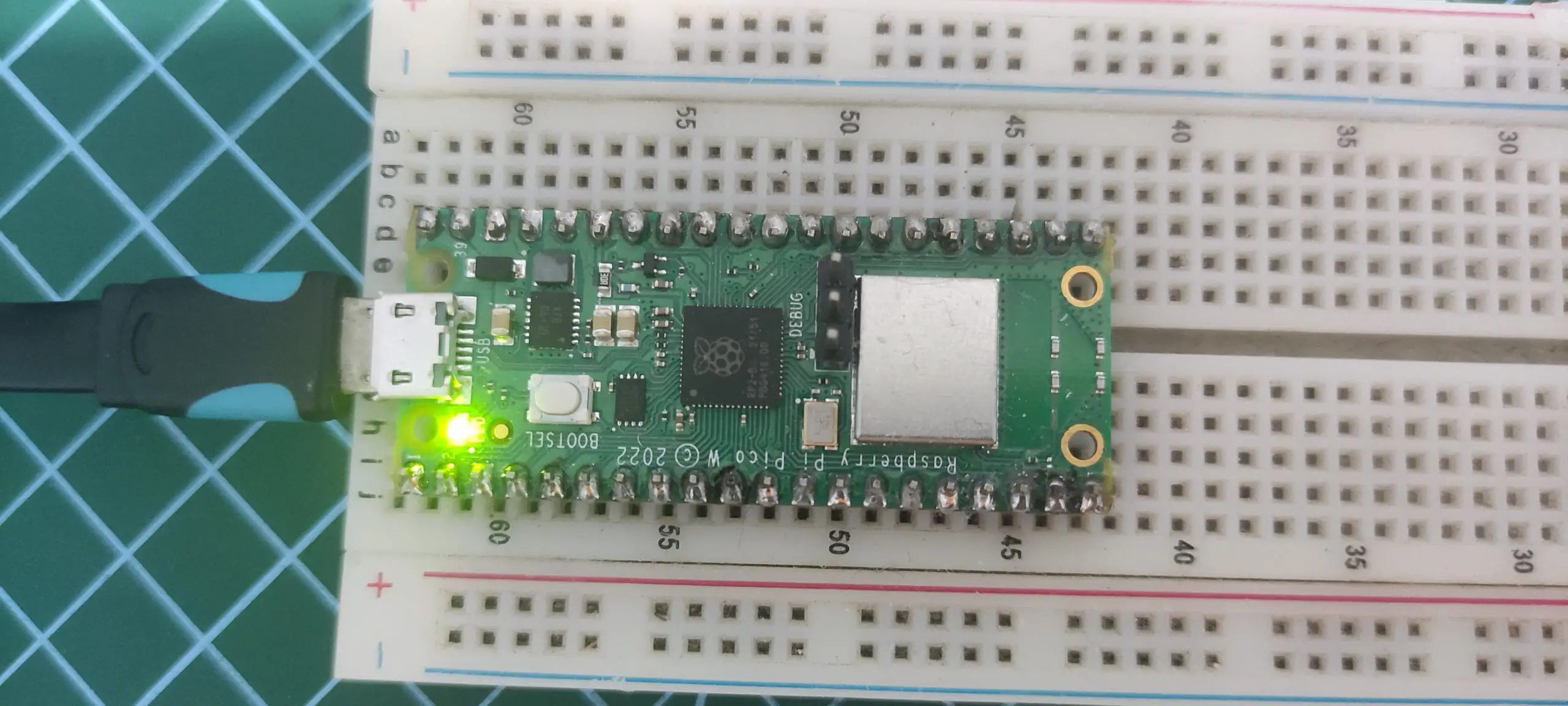 Raspberry Pi Pico W - Built in LED - ON