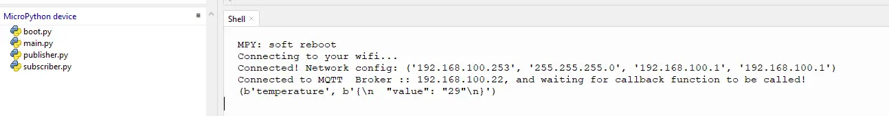 Subscriber Callback Result