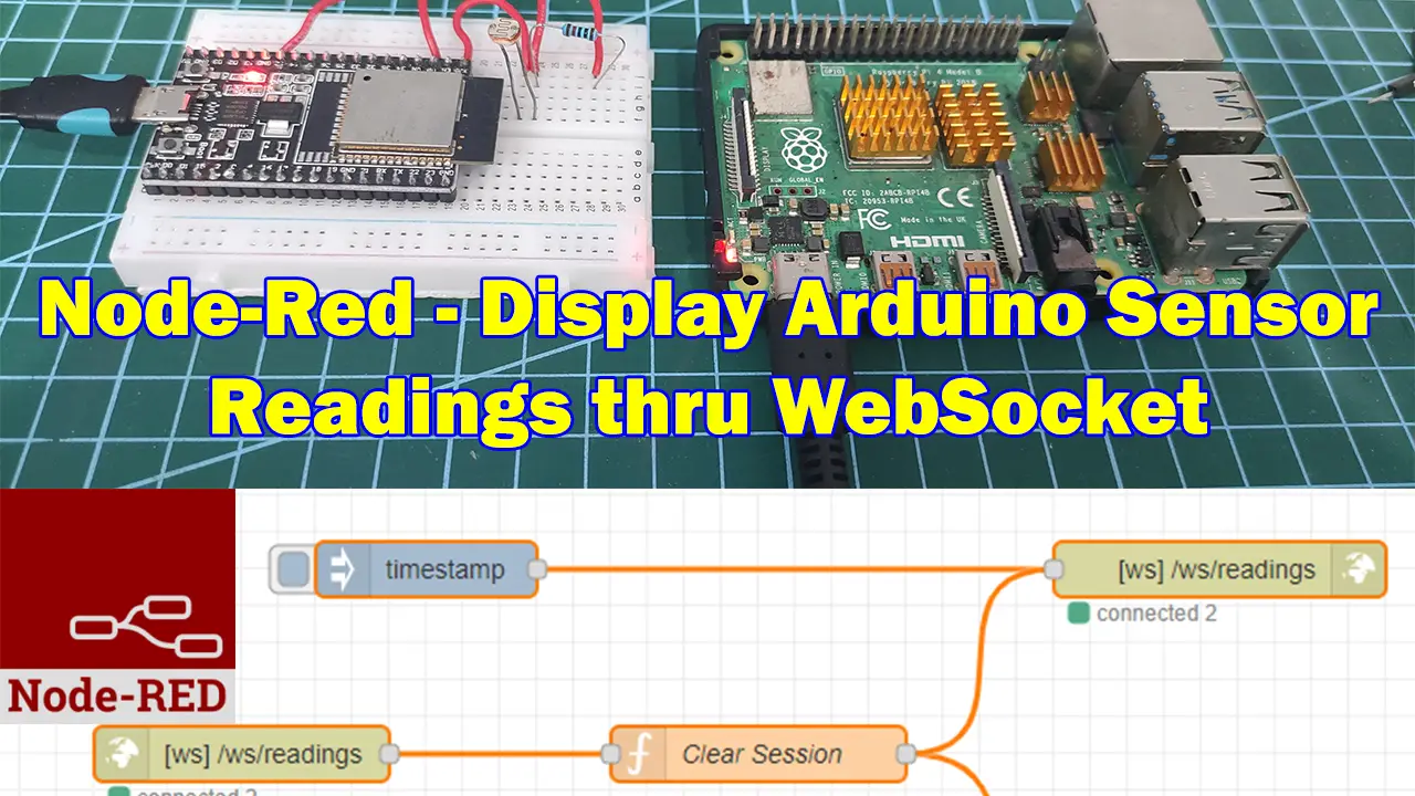 Node-Red – Display Arduino Sensor Readings thru WebSocket