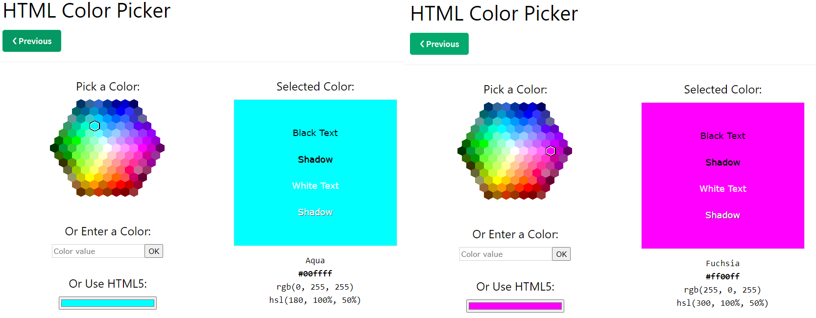 HTML Color