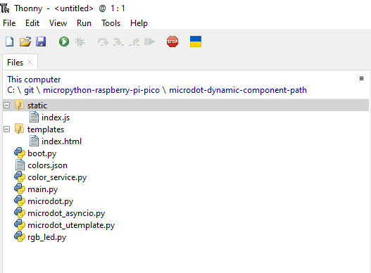 MicroDot Dynamic Component in Path - Project Files