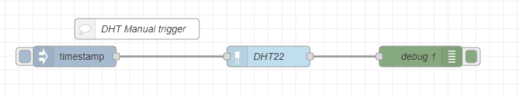 Node Red DHT22 Manual Trigger