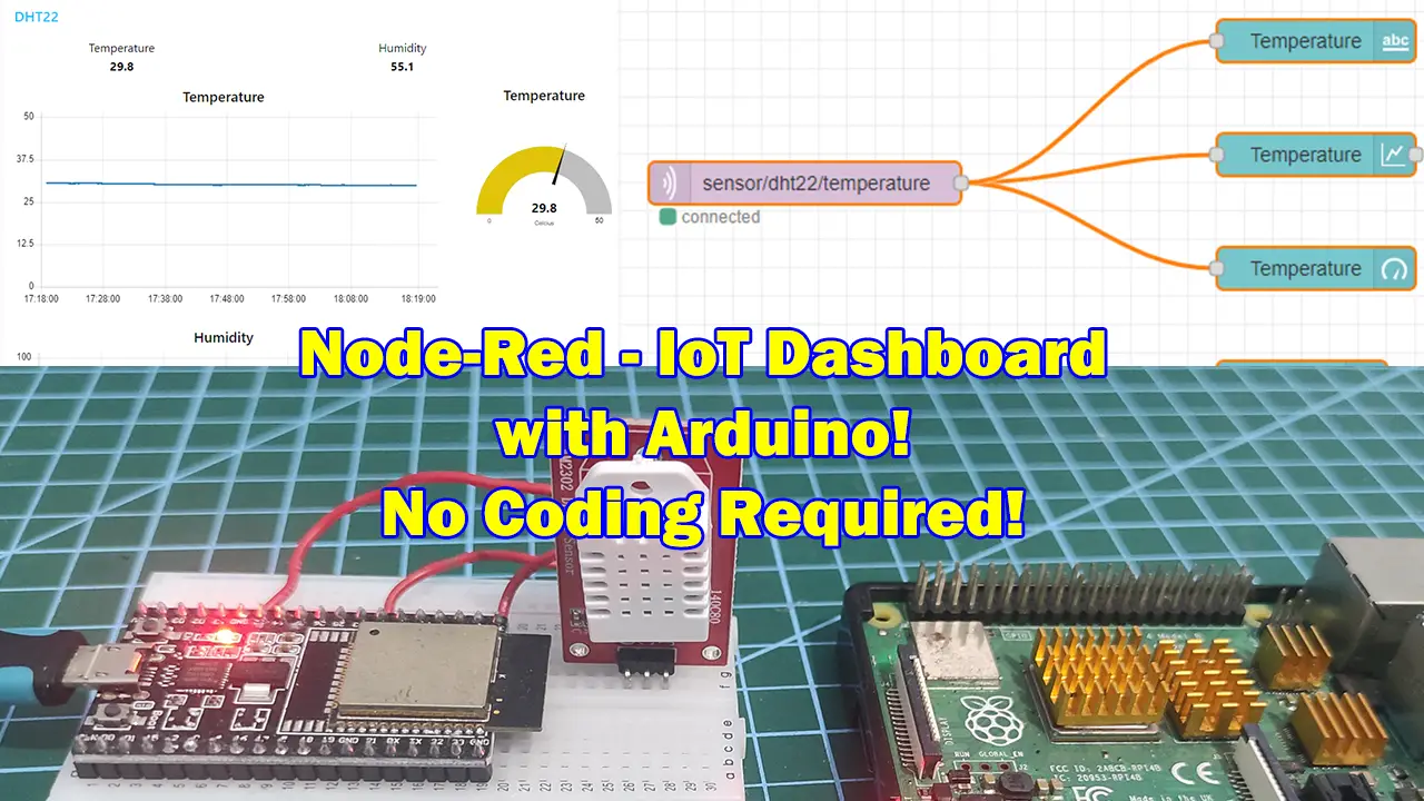 Node-Red – IoT Dashboard with Arduino – No Coding Required!