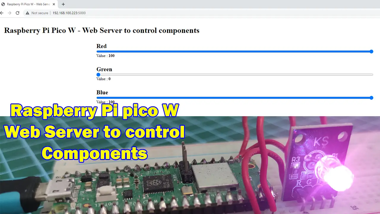 Raspberry Pi Pico W – Web Server to control components