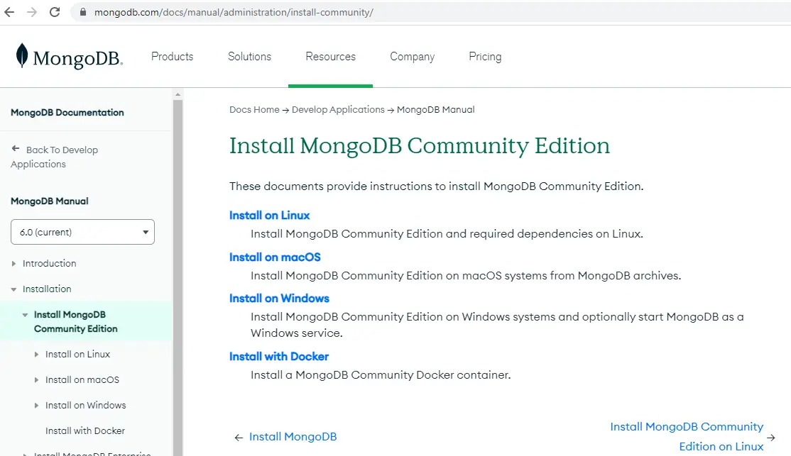 How to Install Local MongoDB Instance