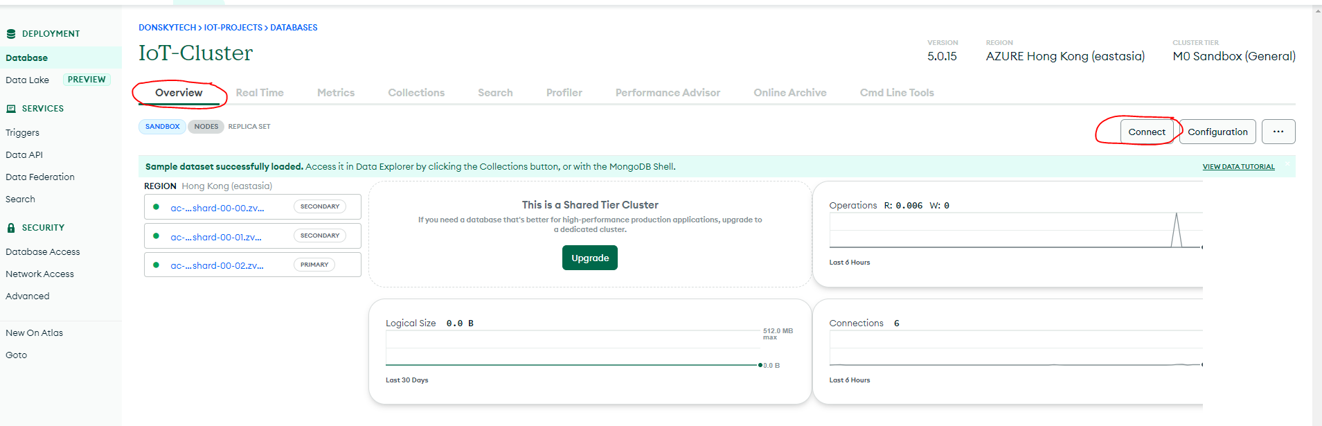 MongoDB Atlas Overview and Connect