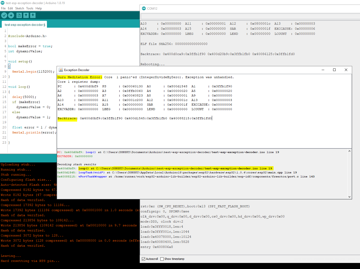 ESP32 Exception Decoder