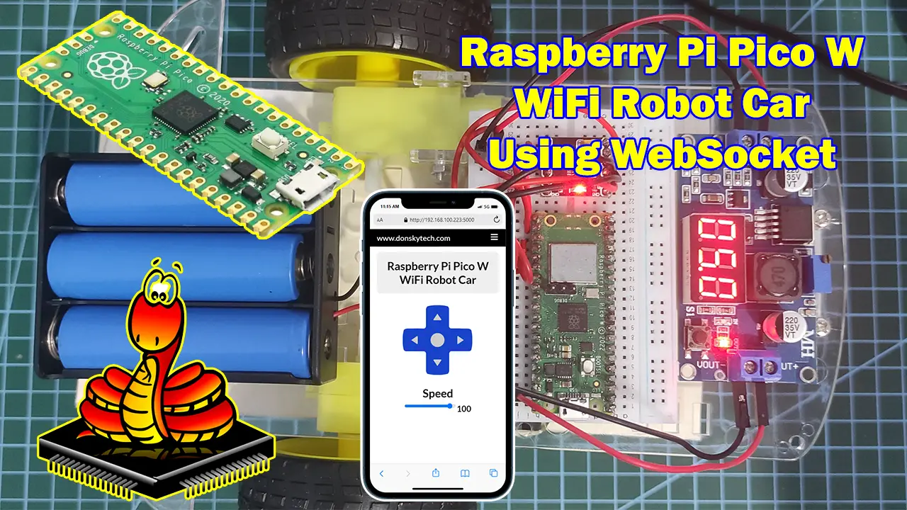 ESP32 Robot Car Using Websockets 