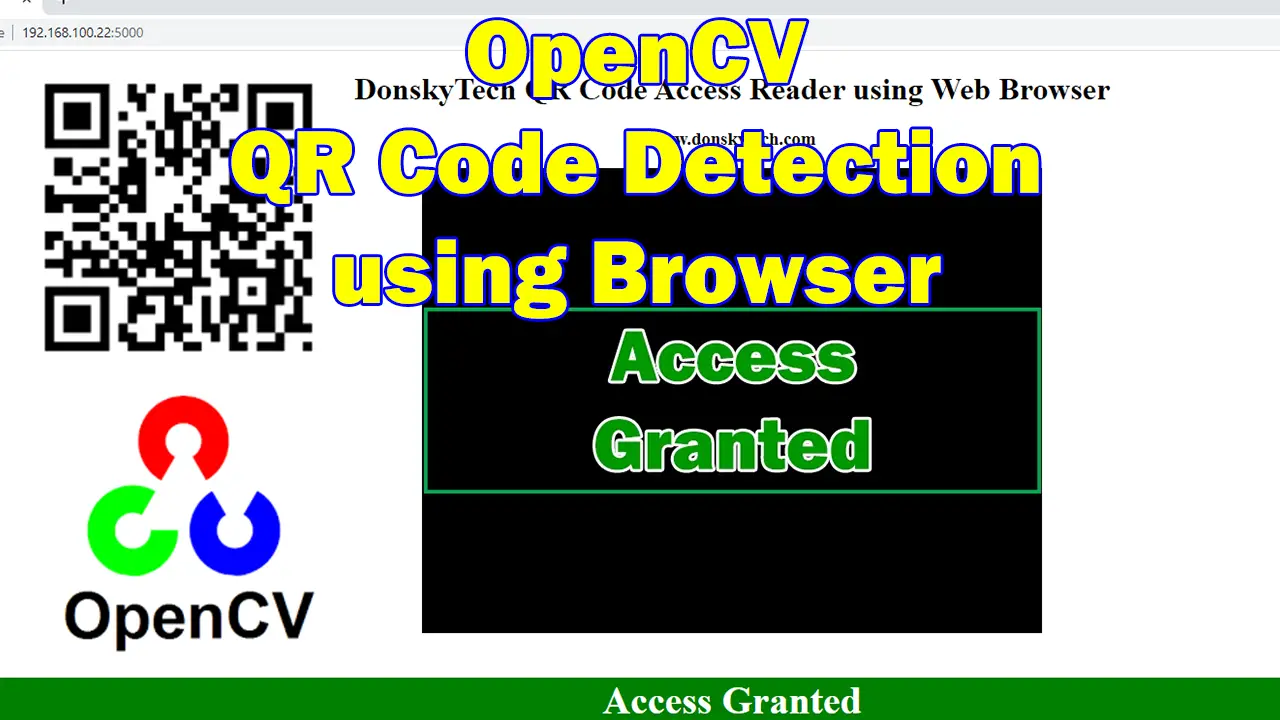 OpenCV QR Code Detection using your web browser