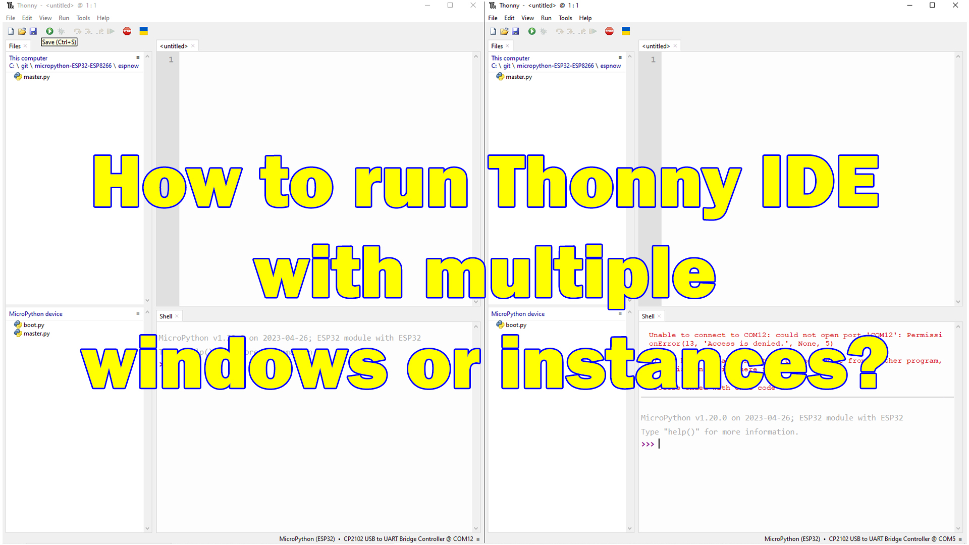 Featured Image - Thonny IDE Multiple Instances or Windows