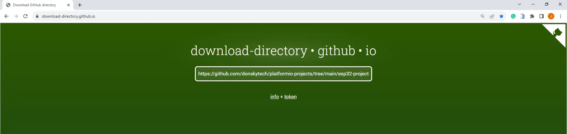 GitHub folder downloader