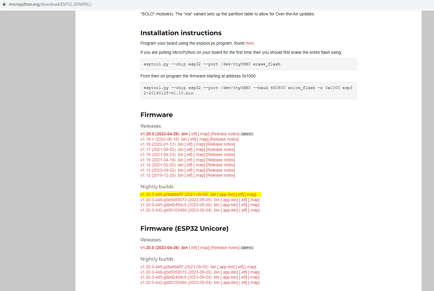 MicroPython with ESP-Now firmware