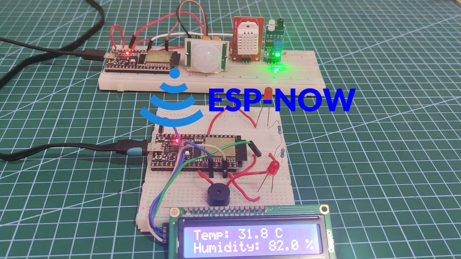 Sensors sending data through ESP-NOW in MicroPython