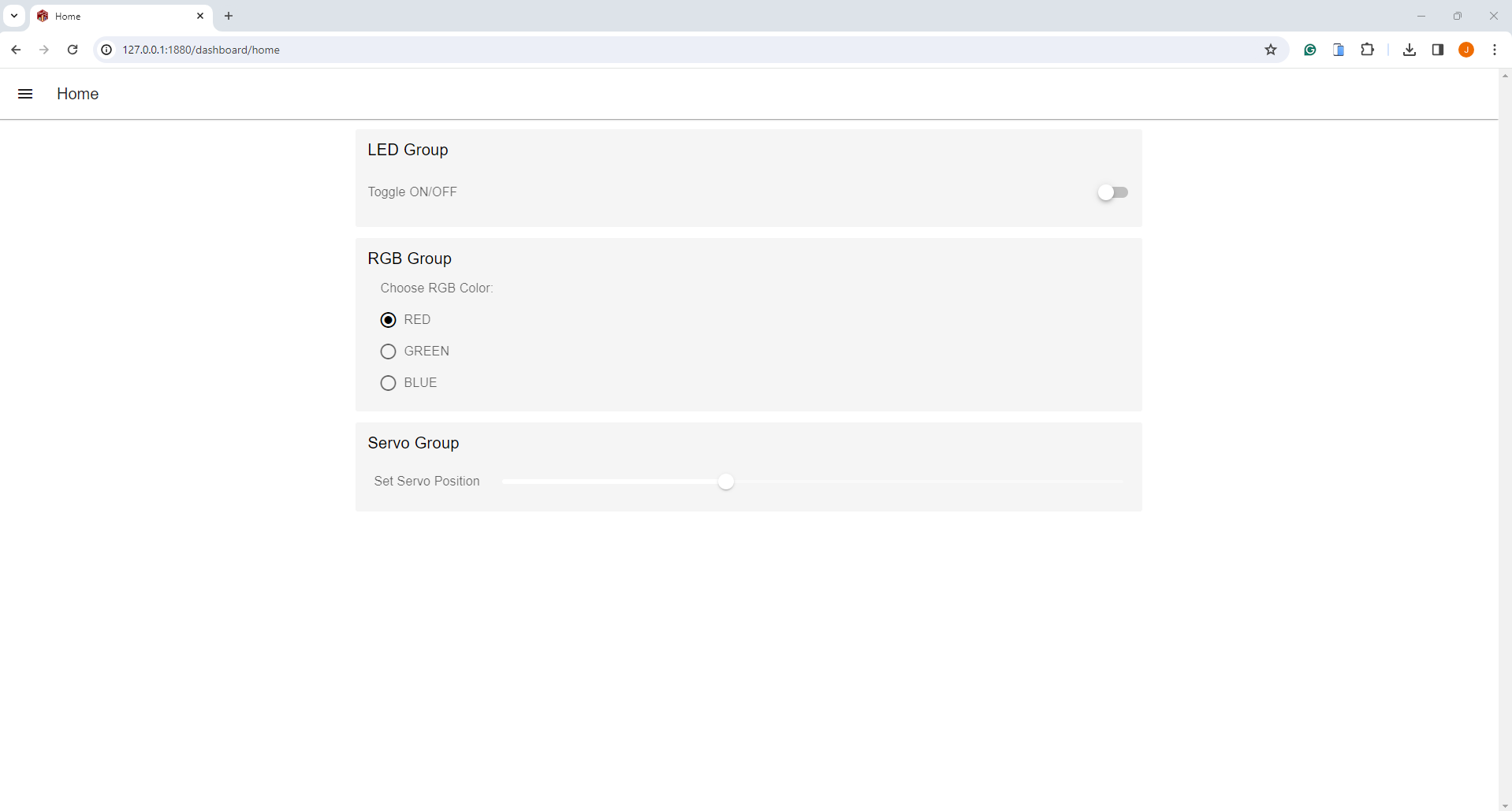 Node-Red Dashboard 2.0 MQTT and Arduino - No Color